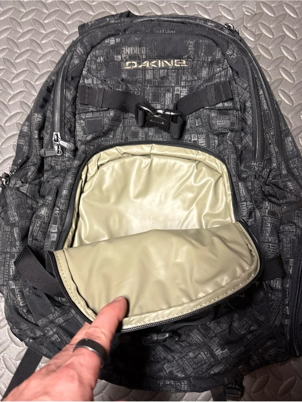Dakine Patrol 36L Surf Skate cooler wax Black Graphic Print Backpack